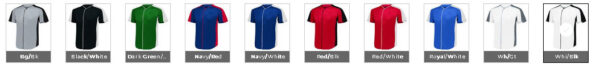 Augusta Full Button Baseball Jersey - Image 2