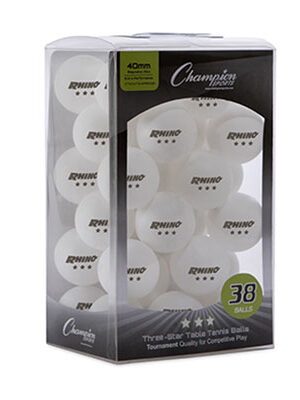 Rhino 3 Star Table Tennis Balls