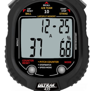 ULTRAK 435: Pitch Counter w/ Pitch Speed Tracker & 10 Memory Stopwatch