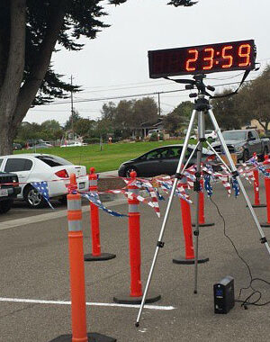 6 Digit LED Race Clock