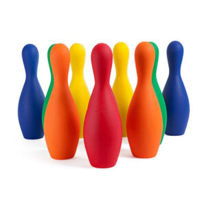 Colored Foam Bowling Pin Set