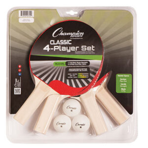 4 Player Table Tennis Set