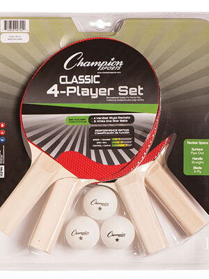 4 Player Table Tennis Set