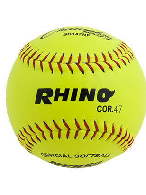 11" Leather Cover Poly Core Softball (12)