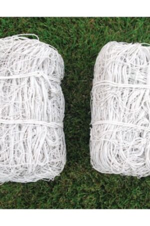 Hex Woven Polyethylene White Soccer Net