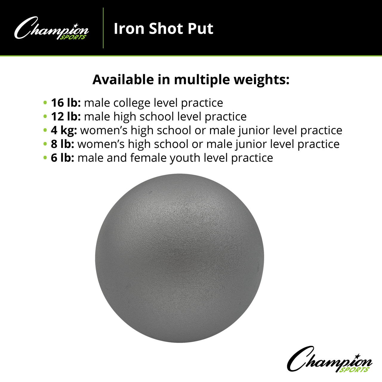 Champion Iron Shot Puts - Image 2