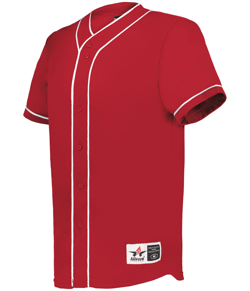 Alleson Diamond Full-Button Baseball Jersey