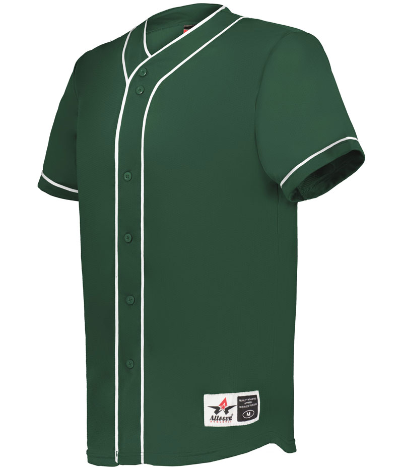 Alleson Diamond Full-Button Baseball Jersey - Image 9