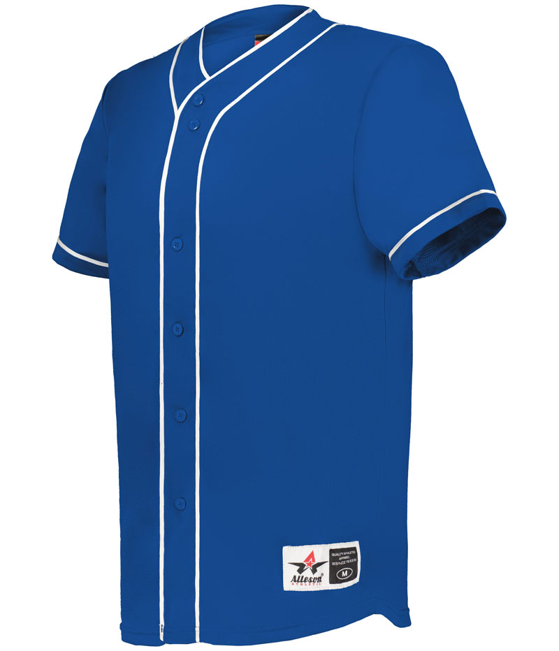 Alleson Diamond Full-Button Baseball Jersey - Image 8