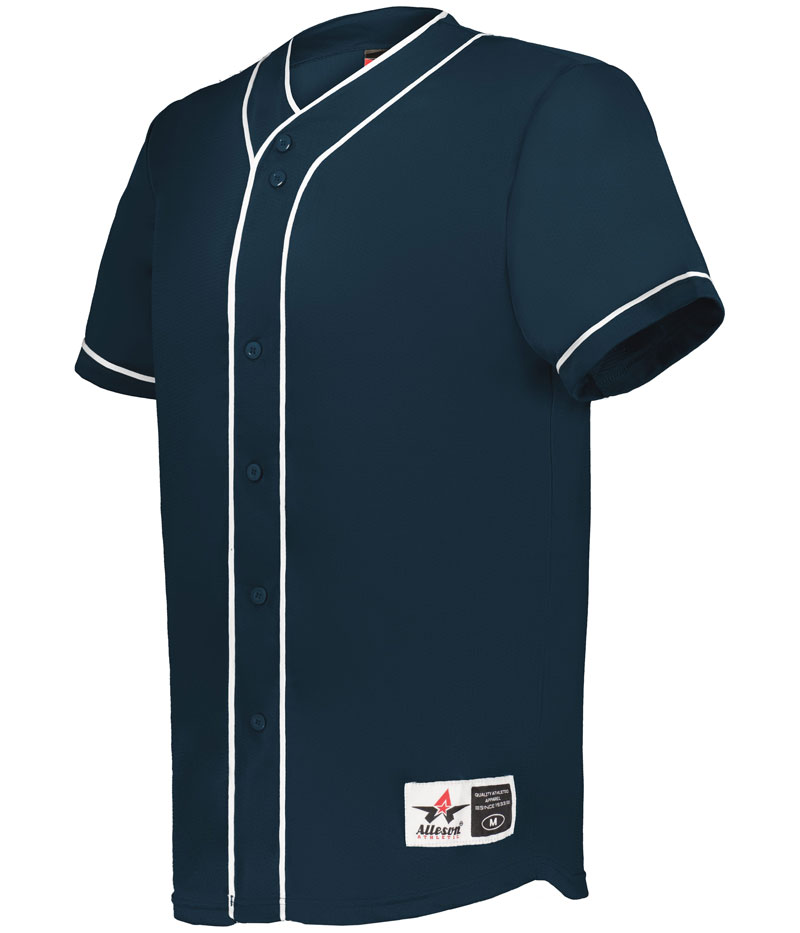 Alleson Diamond Full-Button Baseball Jersey - Image 7