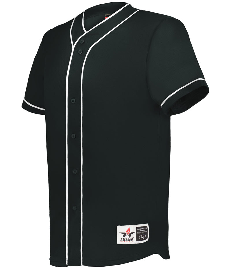 Alleson Diamond Full-Button Baseball Jersey - Image 6