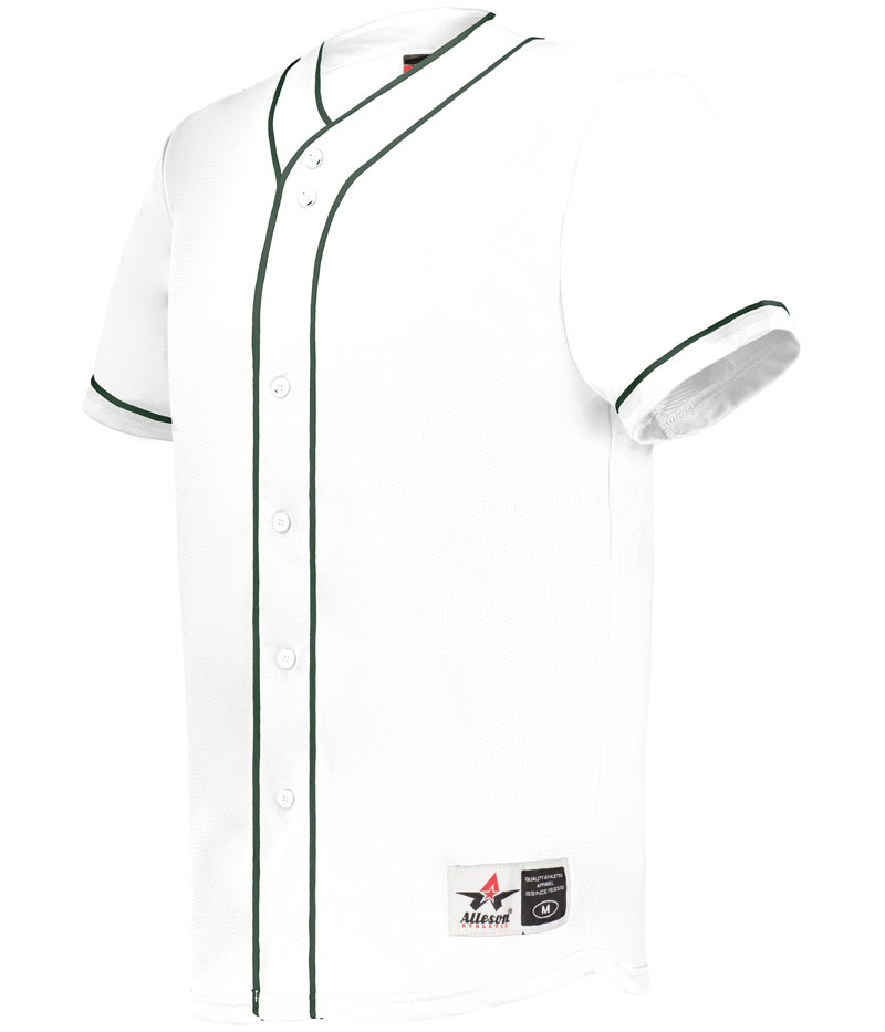 Alleson Diamond Full-Button Baseball Jersey - Image 5