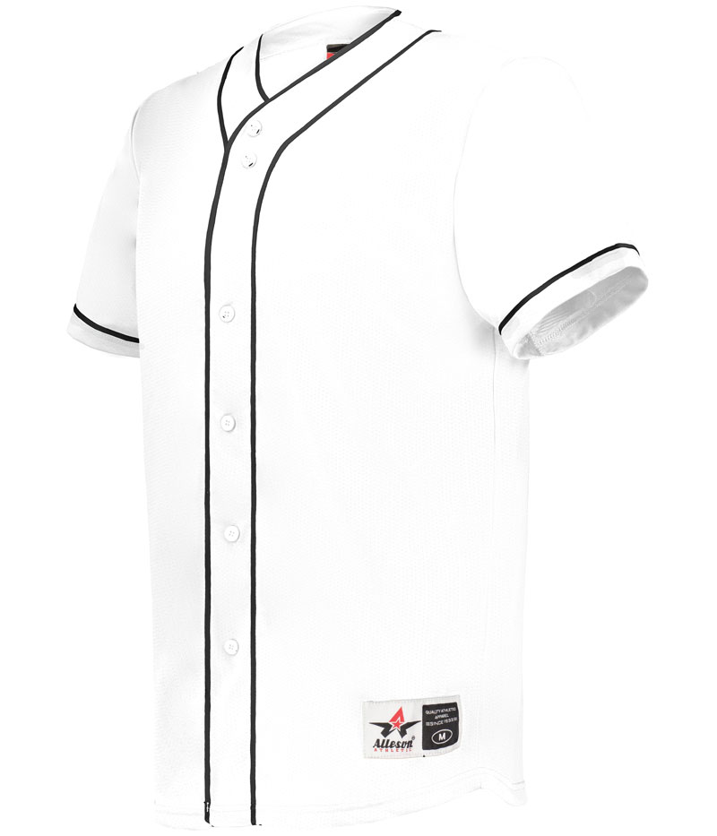 Alleson Diamond Full-Button Baseball Jersey - Image 4