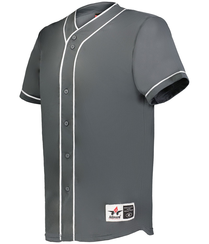 Alleson Diamond Full-Button Baseball Jersey - Image 3