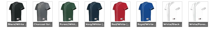 Alleson Diamond Full-Button Baseball Jersey - Image 2